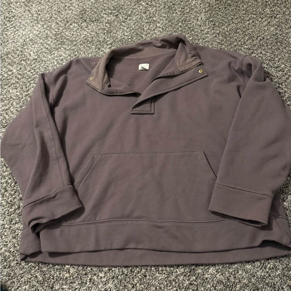 A New Day Mauve Quarter Zip Size XXL